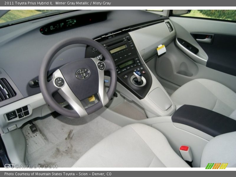 Winter Gray Metallic / Misty Gray 2011 Toyota Prius Hybrid II