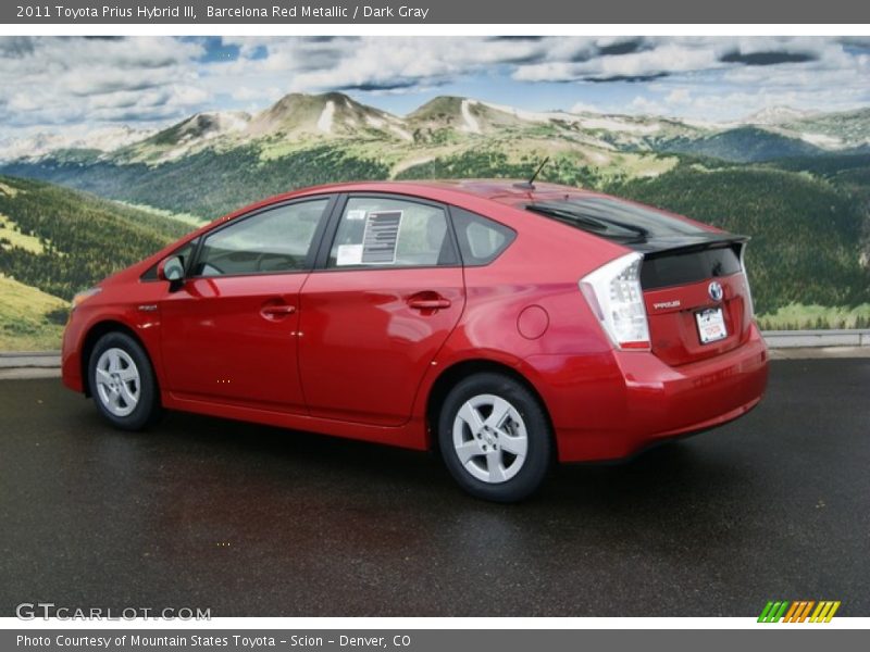 Barcelona Red Metallic / Dark Gray 2011 Toyota Prius Hybrid III