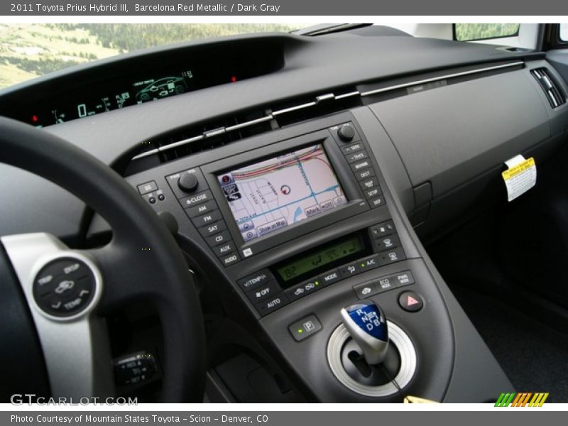 Barcelona Red Metallic / Dark Gray 2011 Toyota Prius Hybrid III