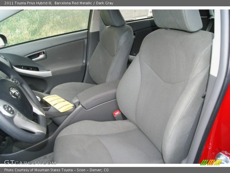 Barcelona Red Metallic / Dark Gray 2011 Toyota Prius Hybrid III