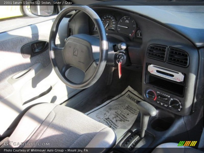Silver / Gray 2001 Saturn S Series SL2 Sedan