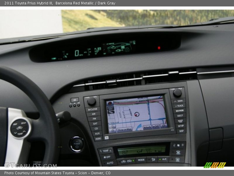 Barcelona Red Metallic / Dark Gray 2011 Toyota Prius Hybrid III