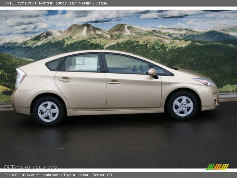 Sandy Beach Metallic / Bisque 2011 Toyota Prius Hybrid III