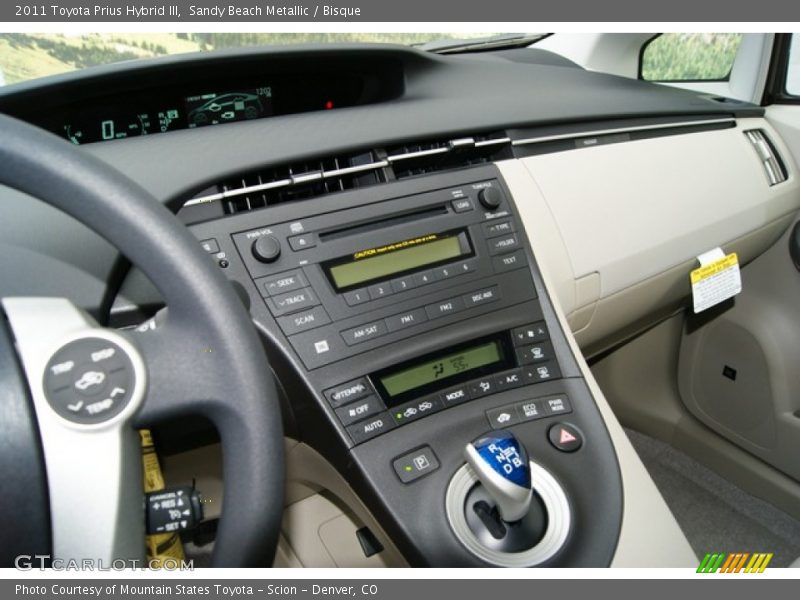 Sandy Beach Metallic / Bisque 2011 Toyota Prius Hybrid III