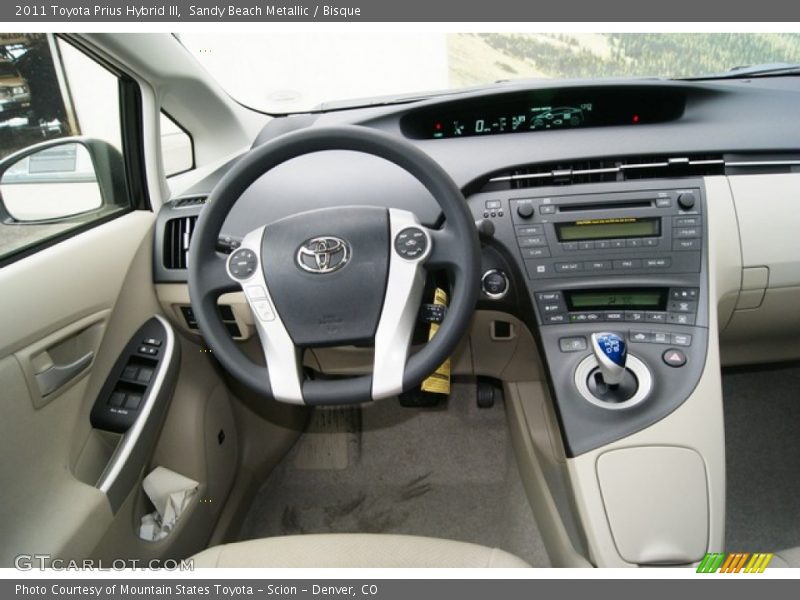 Sandy Beach Metallic / Bisque 2011 Toyota Prius Hybrid III