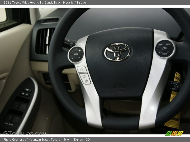 Sandy Beach Metallic / Bisque 2011 Toyota Prius Hybrid III