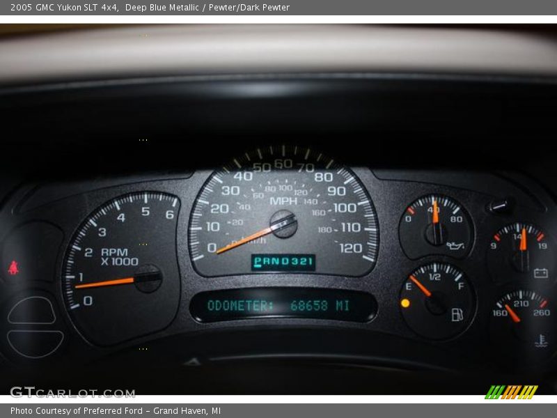 Deep Blue Metallic / Pewter/Dark Pewter 2005 GMC Yukon SLT 4x4