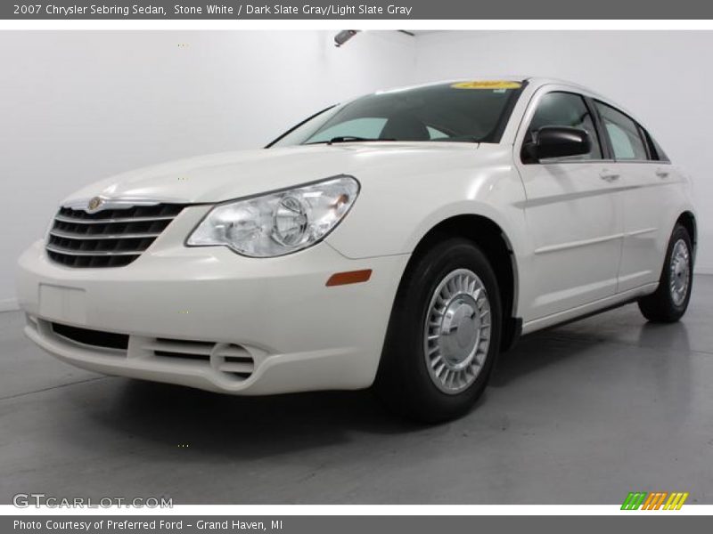 Stone White / Dark Slate Gray/Light Slate Gray 2007 Chrysler Sebring Sedan