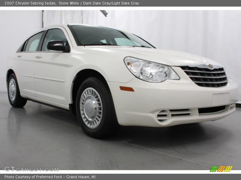 Stone White / Dark Slate Gray/Light Slate Gray 2007 Chrysler Sebring Sedan