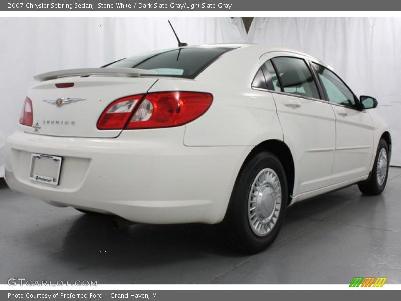 Stone White / Dark Slate Gray/Light Slate Gray 2007 Chrysler Sebring Sedan