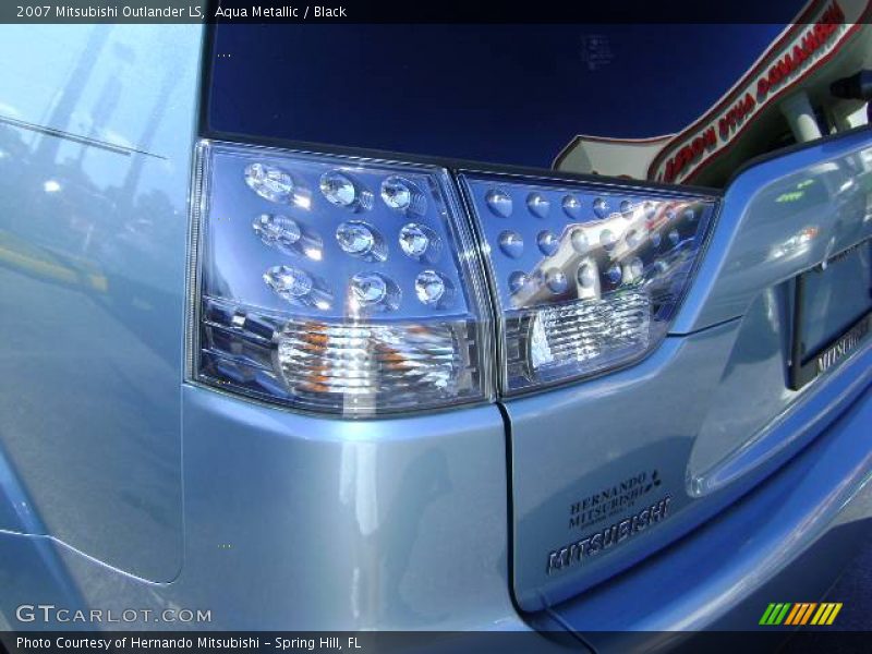 Aqua Metallic / Black 2007 Mitsubishi Outlander LS