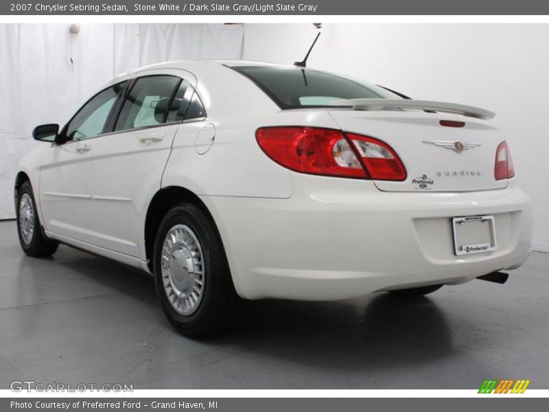 Stone White / Dark Slate Gray/Light Slate Gray 2007 Chrysler Sebring Sedan