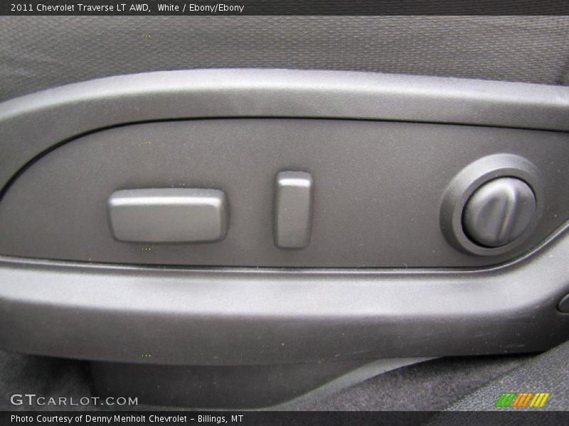 White / Ebony/Ebony 2011 Chevrolet Traverse LT AWD