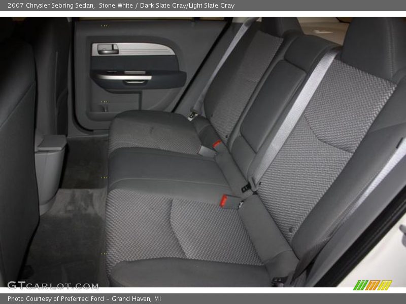 Stone White / Dark Slate Gray/Light Slate Gray 2007 Chrysler Sebring Sedan