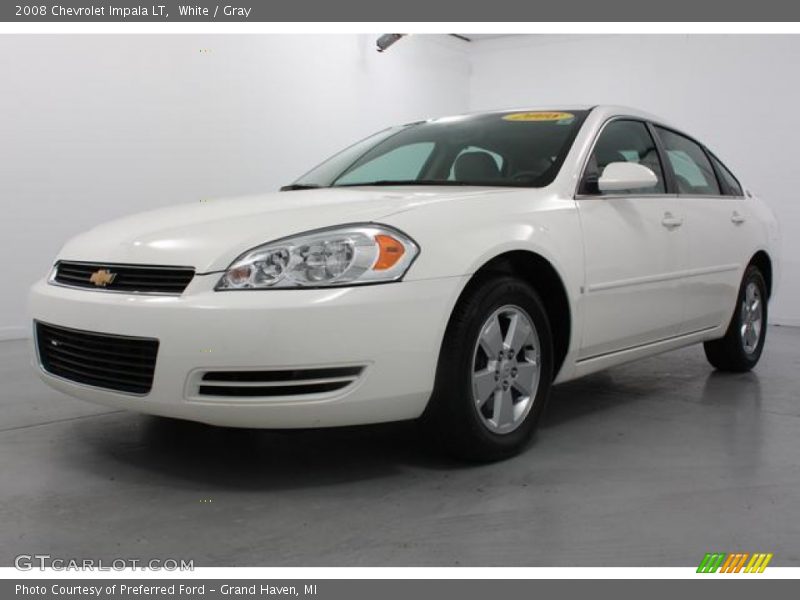 White / Gray 2008 Chevrolet Impala LT