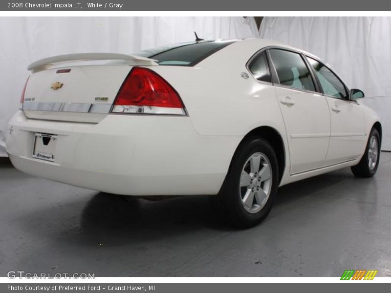 White / Gray 2008 Chevrolet Impala LT