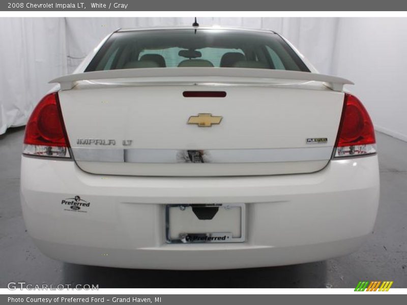 White / Gray 2008 Chevrolet Impala LT