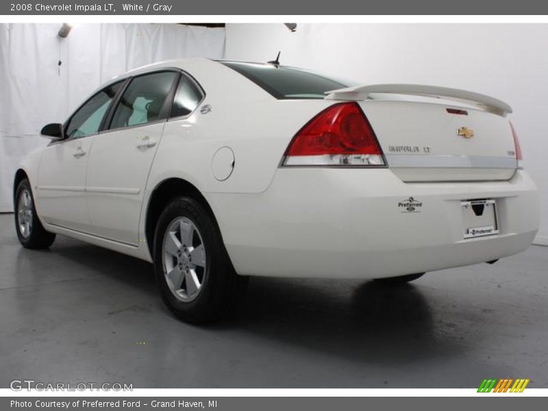 White / Gray 2008 Chevrolet Impala LT