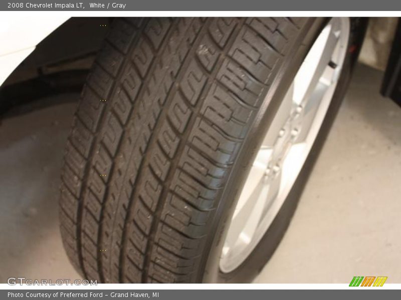 White / Gray 2008 Chevrolet Impala LT