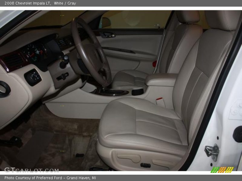 White / Gray 2008 Chevrolet Impala LT
