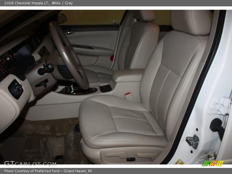 White / Gray 2008 Chevrolet Impala LT