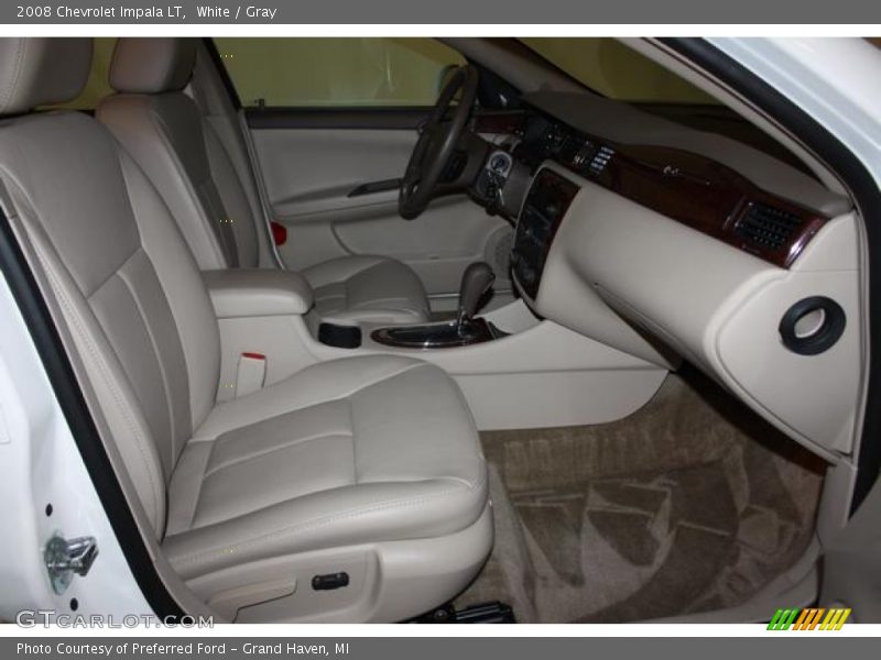 White / Gray 2008 Chevrolet Impala LT
