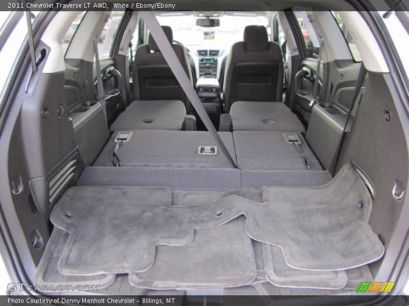 White / Ebony/Ebony 2011 Chevrolet Traverse LT AWD