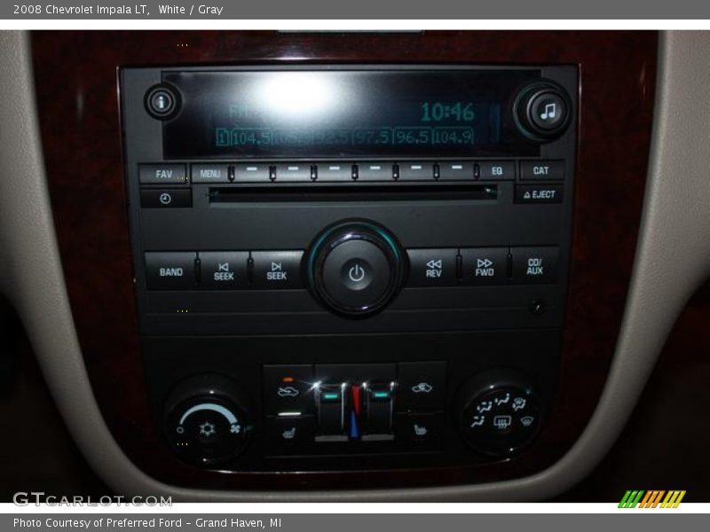 White / Gray 2008 Chevrolet Impala LT