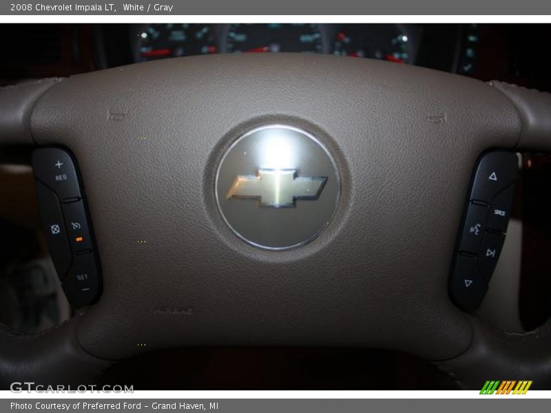 White / Gray 2008 Chevrolet Impala LT