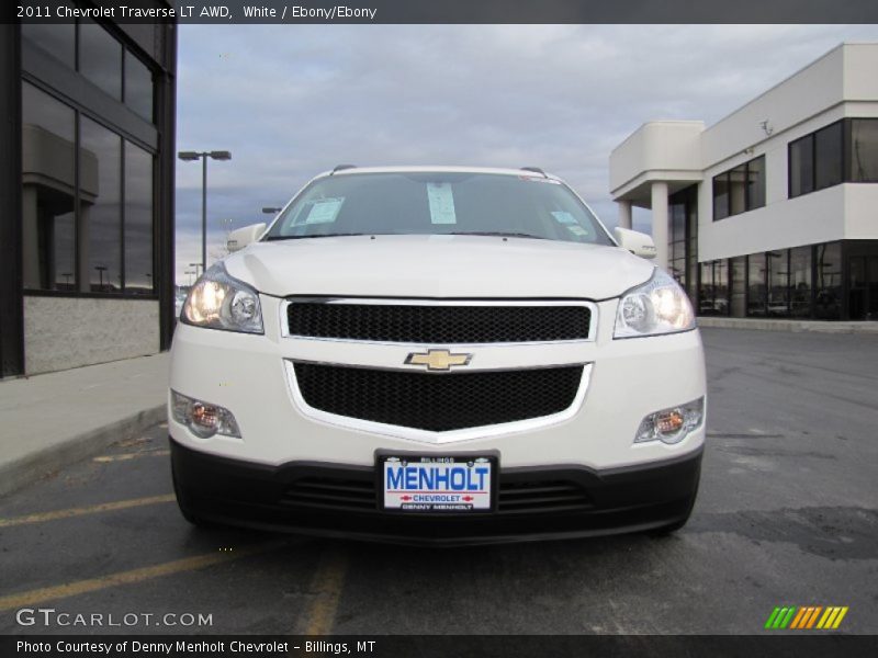White / Ebony/Ebony 2011 Chevrolet Traverse LT AWD