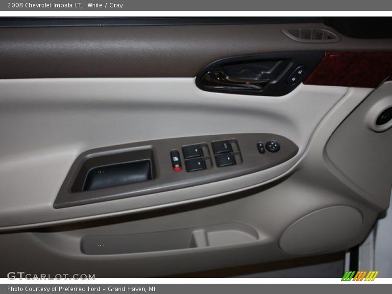 White / Gray 2008 Chevrolet Impala LT