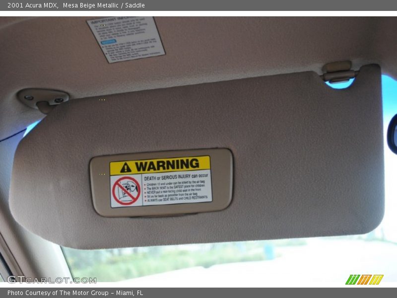 Mesa Beige Metallic / Saddle 2001 Acura MDX