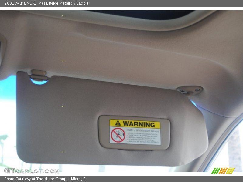 Mesa Beige Metallic / Saddle 2001 Acura MDX