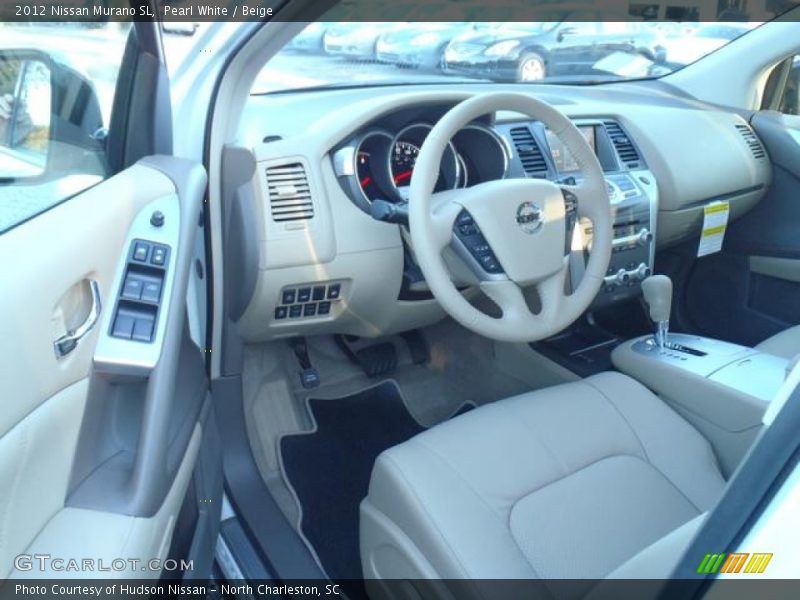 Dashboard of 2012 Murano SL