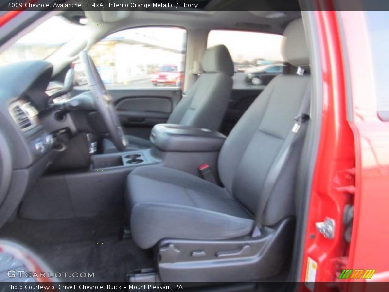 Inferno Orange Metallic / Ebony 2009 Chevrolet Avalanche LT 4x4
