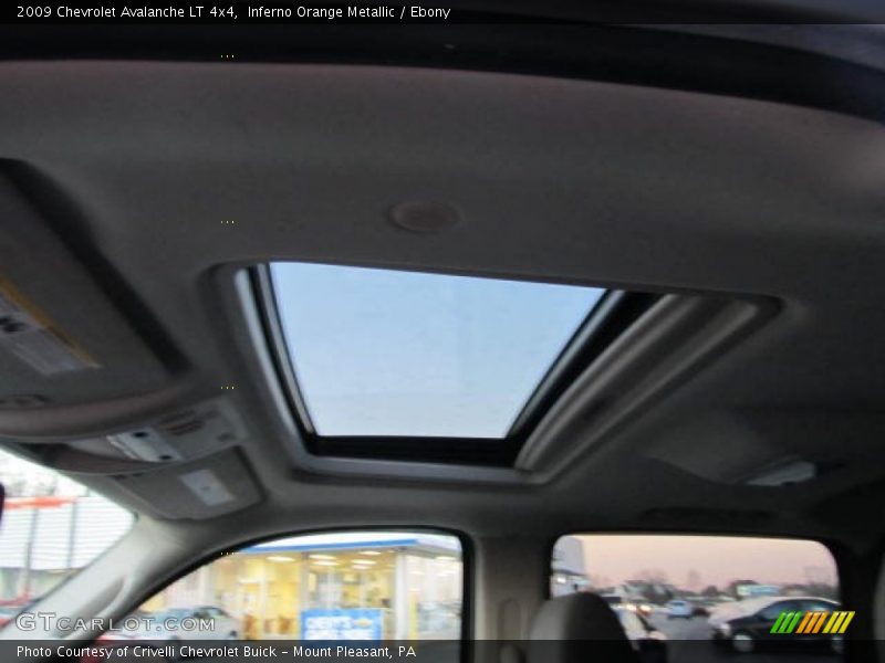 Inferno Orange Metallic / Ebony 2009 Chevrolet Avalanche LT 4x4