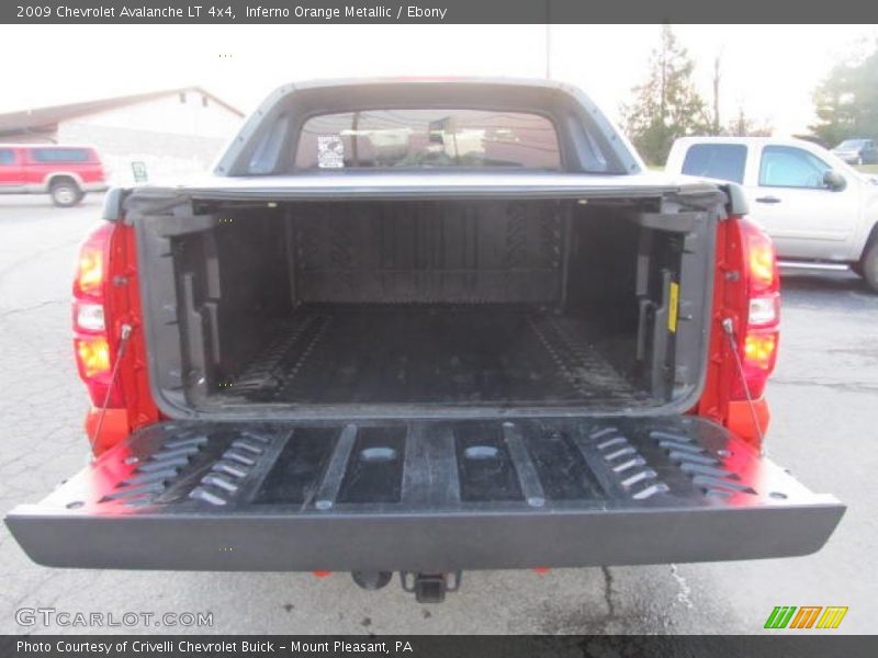 Inferno Orange Metallic / Ebony 2009 Chevrolet Avalanche LT 4x4