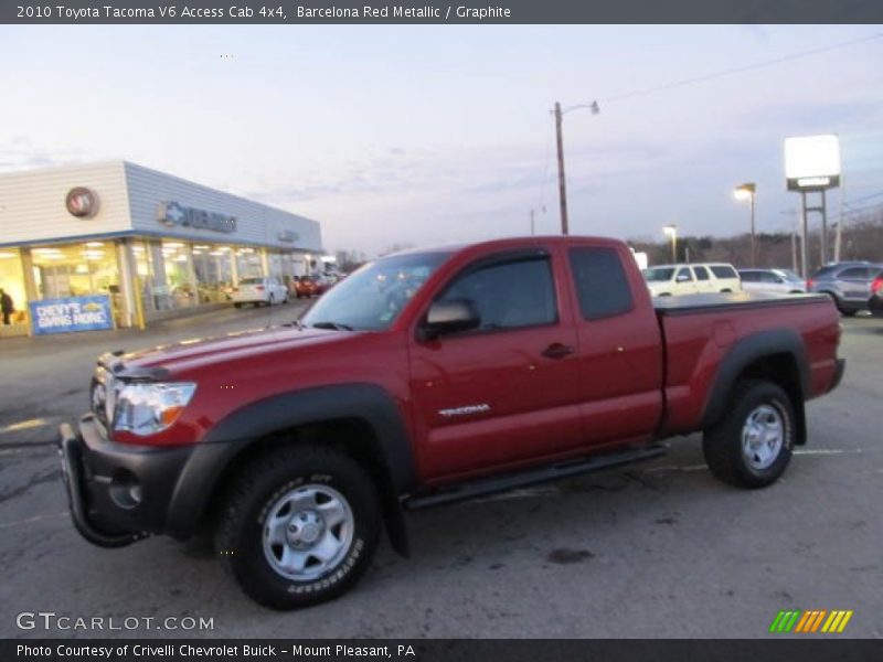 Barcelona Red Metallic / Graphite 2010 Toyota Tacoma V6 Access Cab 4x4