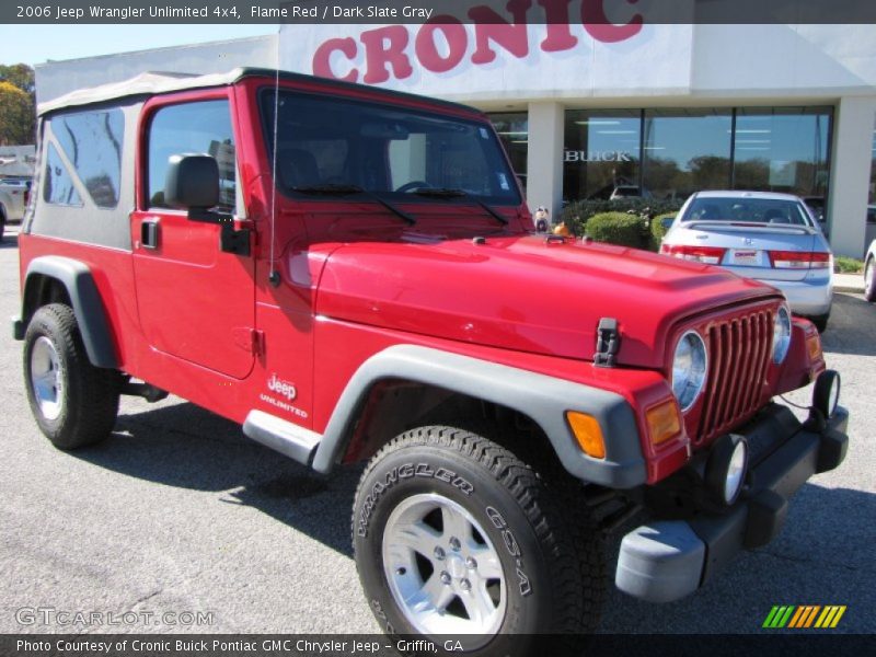 Flame Red / Dark Slate Gray 2006 Jeep Wrangler Unlimited 4x4