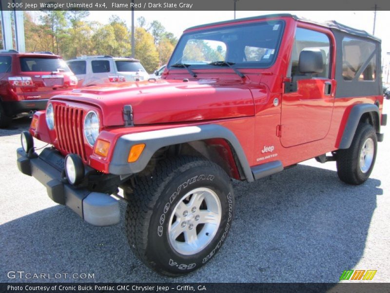 Flame Red / Dark Slate Gray 2006 Jeep Wrangler Unlimited 4x4