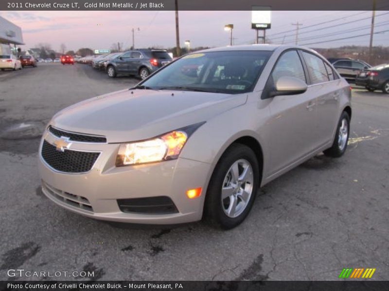 Gold Mist Metallic / Jet Black 2011 Chevrolet Cruze LT