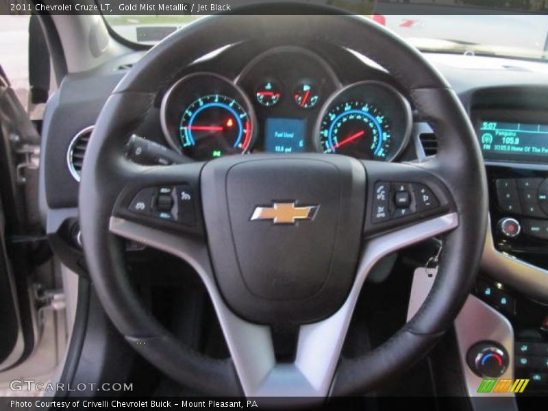 Gold Mist Metallic / Jet Black 2011 Chevrolet Cruze LT