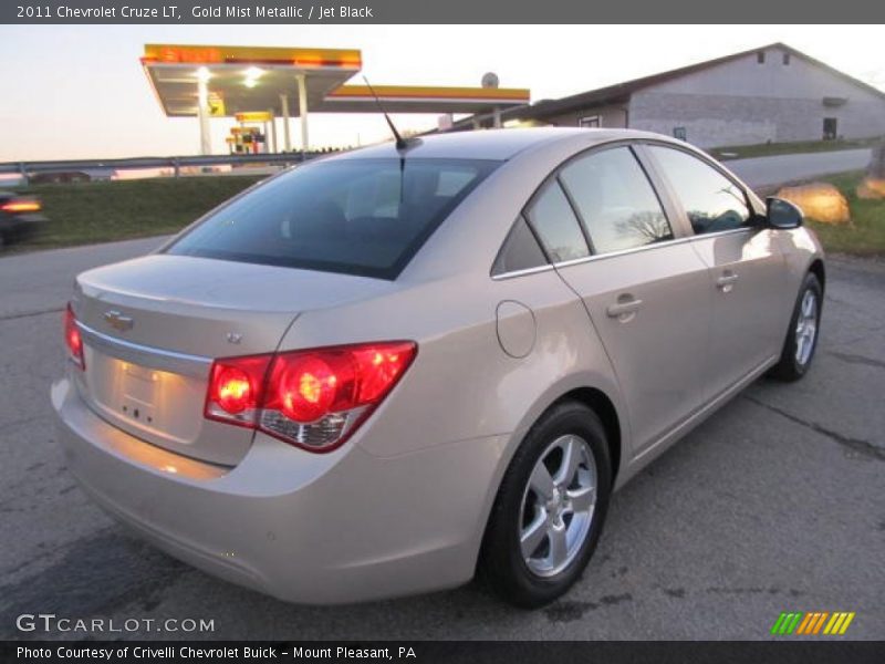 Gold Mist Metallic / Jet Black 2011 Chevrolet Cruze LT