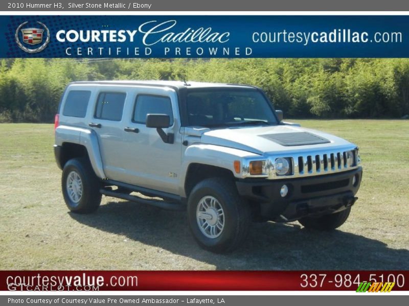 Silver Stone Metallic / Ebony 2010 Hummer H3
