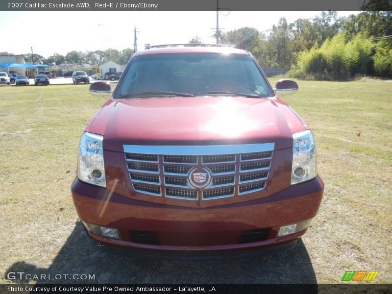 Red-E / Ebony/Ebony 2007 Cadillac Escalade AWD