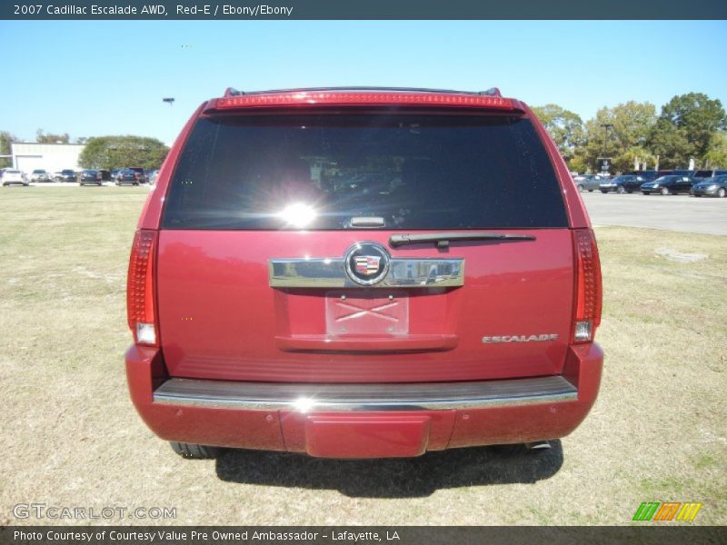 Red-E / Ebony/Ebony 2007 Cadillac Escalade AWD