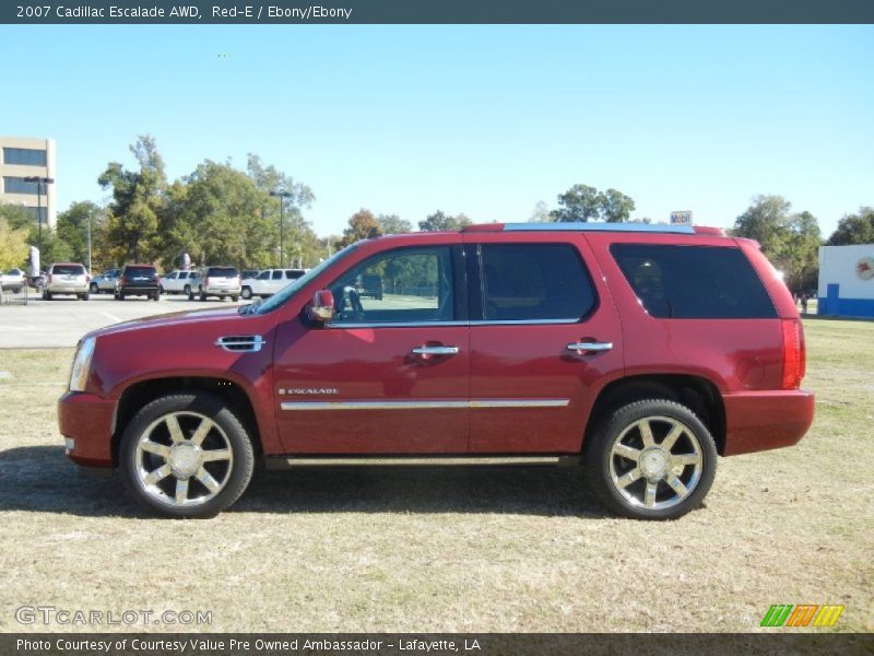 Red-E / Ebony/Ebony 2007 Cadillac Escalade AWD