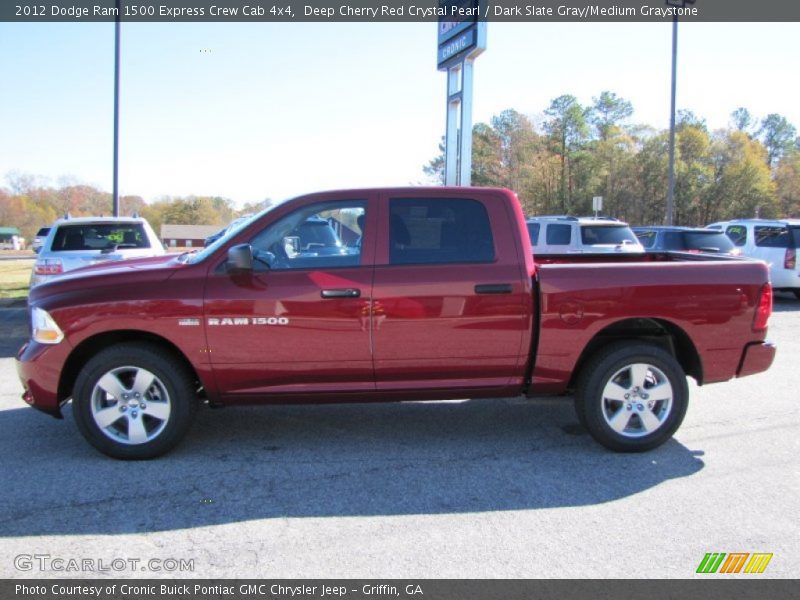 Deep Cherry Red Crystal Pearl / Dark Slate Gray/Medium Graystone 2012 Dodge Ram 1500 Express Crew Cab 4x4
