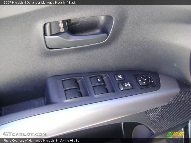 Aqua Metallic / Black 2007 Mitsubishi Outlander LS
