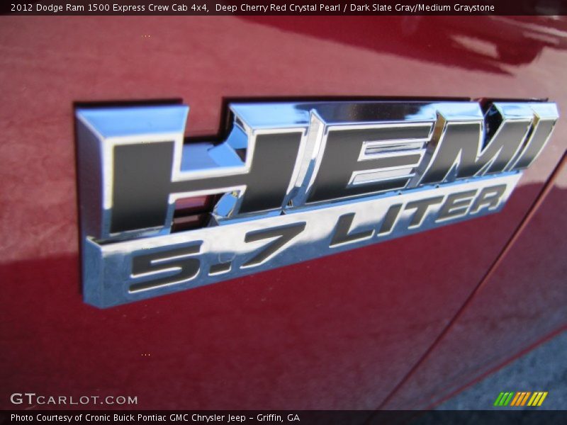 Deep Cherry Red Crystal Pearl / Dark Slate Gray/Medium Graystone 2012 Dodge Ram 1500 Express Crew Cab 4x4